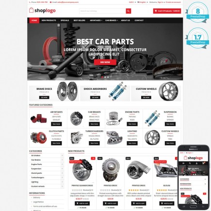 Car spare parts and tools