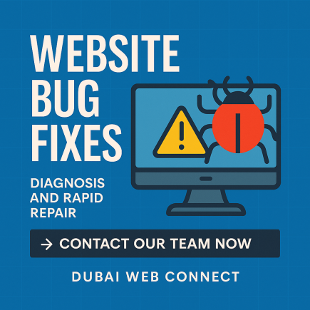 Correction de Bugs Site Web – Diagnostic et Réparation Rapide - Dubai Web Connect